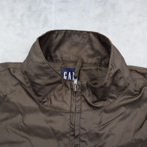 Gap Jacket Mens XS Brown Full Zip Pockets Bomber Collared Jacket - Picture 9 of 16